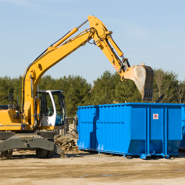 can i pay for a residential dumpster rental online in Broadmoor CA